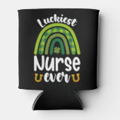 Glücklichste Krankenschwester je St Patrick's Day Dosenkühler (Vorderseite)