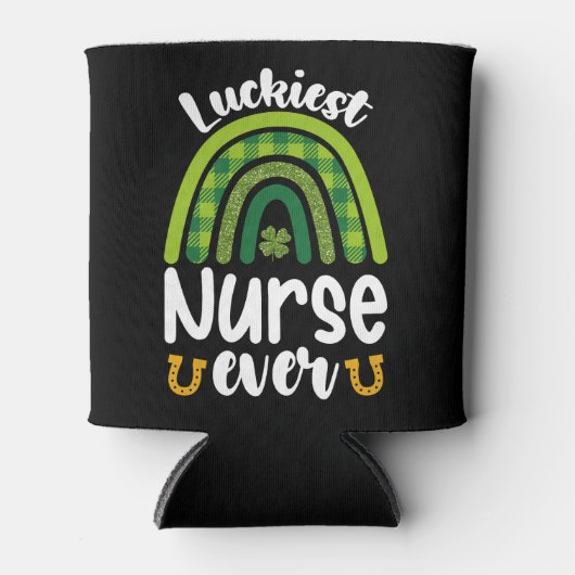 Glücklichste Krankenschwester je St Patrick's Day Dosenkühler (Vorderseite)