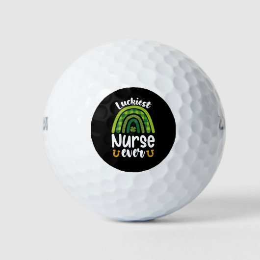 Glücklichste Krankenschwester je St Patrick's Day Golfball (Vorderseite)