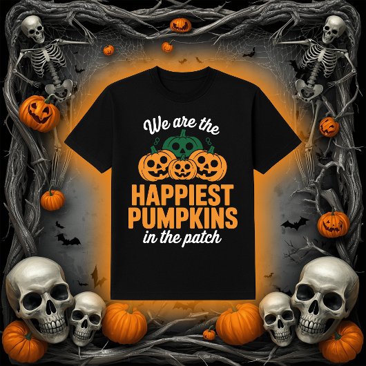 Glücklichste Kürbisse auf der Halloween-Lichtung T-Shirt