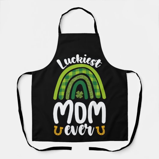 Glücklichste Mama je Familie St Patrick's Day Schürze (Vorderseite)