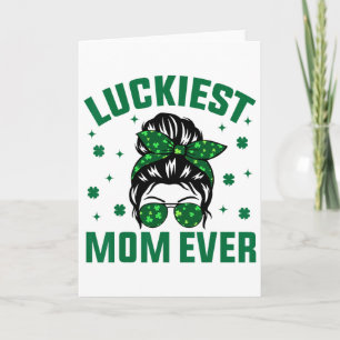 Glücklichste Mutter Ever Shamrocks Glückliche Mutt Karte