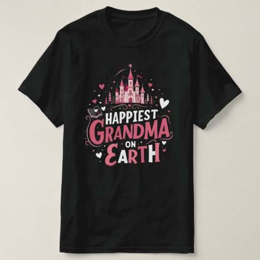 Glücklichste Oma, beste Großmutter der Welt T-Shirt (Design vorne)