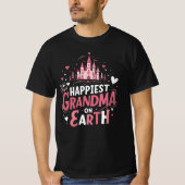 Glücklichste Oma, beste Großmutter der Welt T-Shirt (Vorderseite)