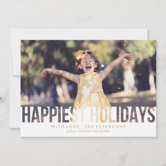 Glücklichste Weihnachten Gruß (Vorderseite)