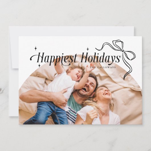 Glücklichste Weihnachtskarte Feiertagskarte (Vorderseite)