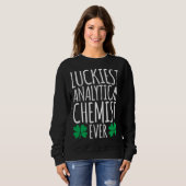 Glücklichster analytischer Chemiker überhaupt St. Sweatshirt (Vorne ganz)