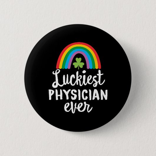 Glücklichster Arzt Aller Zeiten St. Patrick's Day Button (Vorderseite)