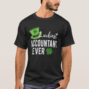 Glücklichster Buchhalter je Buchhaltung CPA St Pat T-Shirt