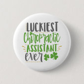 Glücklichster Chiropraktiker Assistent, Chiroprakt Button (Vorderseite)