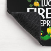 Glücklichster Fireball-Kobold St. Patrick's Day Pa Mousepad (Ecke)
