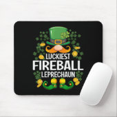 Glücklichster Fireball-Kobold St. Patrick's Day Pa Mousepad (Mit Mouse)