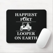 Glücklichster Fort-Schleifer der Welt beim Camping Mousepad (Mit Mouse)