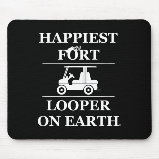 Glücklichster Fort-Schleifer der Welt beim Camping Mousepad (Vorne)