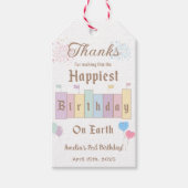 Glücklichster Geburtstag auf der Erde Magisches Ge Geschenkanhänger (Vorderseite)