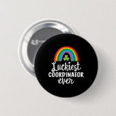 Glücklichster Koordinator Aller Zeiten St. Patrick Button (Vorne & Hinten)