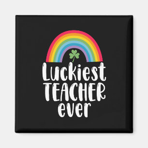 Glücklichster Lehrer Aller Schule Geschenk St Patr Magnet