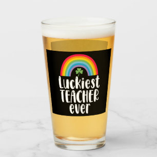Glücklichster Lehrer Aller Zeiten Schule Geschenk Glas