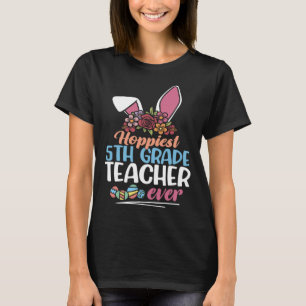 Glücklichster Lehrer der 5. Klasse überhaupt Hase T-Shirt