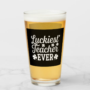 Glücklichster Lehrer, der je St. Patrick's Day unt Glas