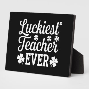 Glücklichster Lehrer, der je St. Patricks Tag unte Fotoplatte