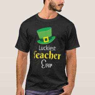 Glücklichster Lehrer je Happy Saint Patrick's Day T-Shirt