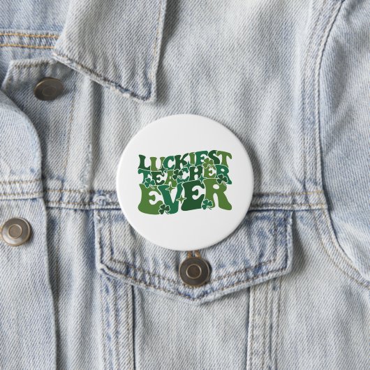 Glücklichster Lehrer | St. Patrick's Day Button (Beispiel)