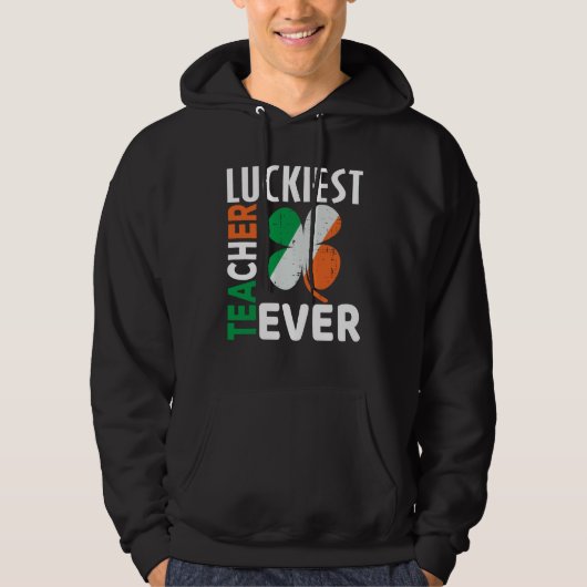 Glücklichster Lehrer überhaupt Frohen St. Patrick' Hoodie (Vorderseite)