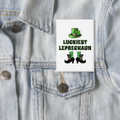 Glücklichster Leprechaun Matching St. Patrick's Da Button (Insitu)