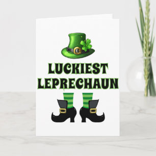 Glücklichster Leprechaun passendes St Patricks Day Karte