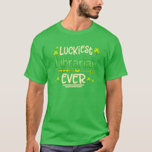 Glücklichster Librarian Ever Funny St.Patricks Day T-Shirt