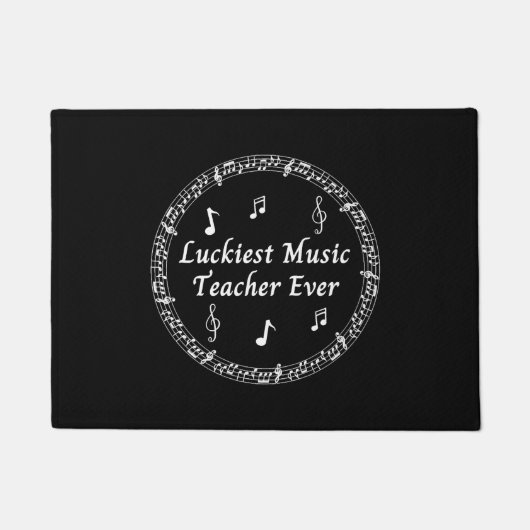 Glücklichster Musiklehrer je Fußmatte (Vorderseite)