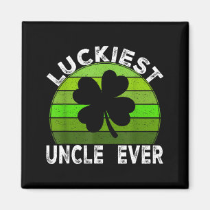 Glücklichster Onkel Shamrocks Glücklicher St. Patr Magnet