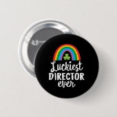 Glücklichster Regisseur aller Zeiten St. Patrick's Button (Vorne & Hinten)