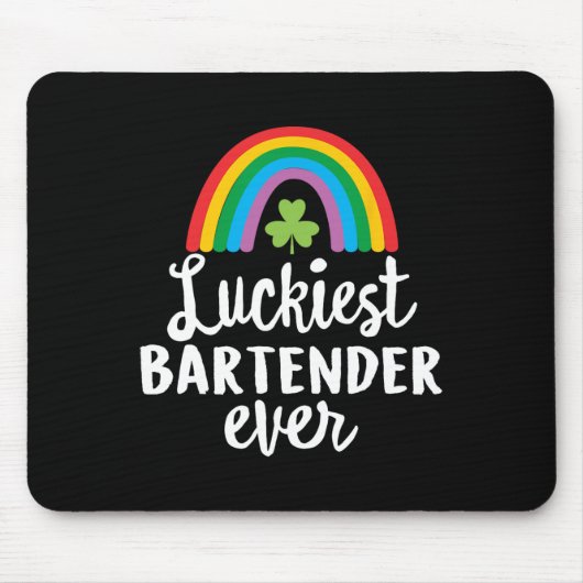 Glücklichster Rtender Aller Zeiten St. Patrick Tag Mousepad (Vorne)