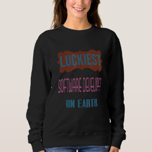 Glücklichster Softwareentwickler der Erde Beruf Ca Sweatshirt