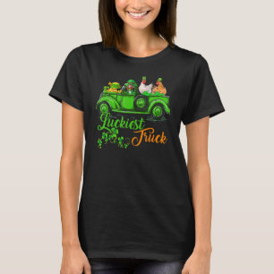 Glücklichster Truck St. Patrick Tag Leprechaun Huh T-Shirt