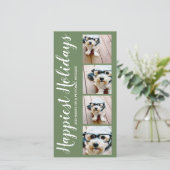 Glücklichster Urlaub 4 Foto Collage Weihnachten Gr (Stehend Vorderseite)