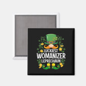 Glücklichster Womanizer Leprechaun St Patricks Day Magnet (Vorderseite/Rückseite)