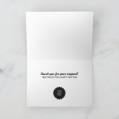 Glücklichstes Feiertags-Kirschrot Feiertagskarte (Innenseite)