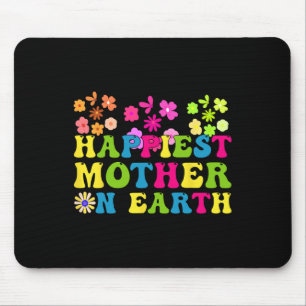 Glücklichstes Mama auf Erden Groovy Happy Mother D Mousepad