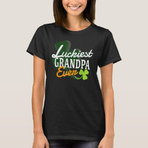 Glücklichstes Opa je St Patrick's Lucky Kleeblatt T-Shirt