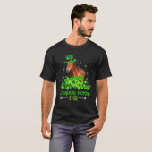 Glücklichstes Pferd Ever Shamrock St. Patrick's Da T-Shirt (Vorne ganz)