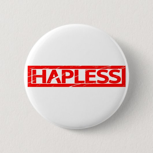 glücklose Briefmarke Button (Vorderseite)
