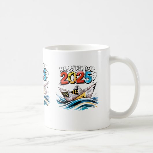 GlückNeujahr2025 Kaffeetasse (Rechts)