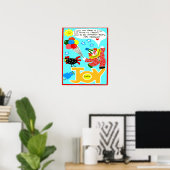 Glückposter mit Clown und Ballons Poster (Heimbüro)