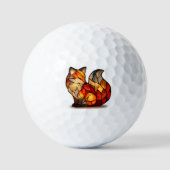 Glücks-Fuchs-Charm-Golfbälle Golfball (Vorderseite)