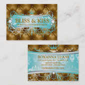 Glücks-goldener Büschel des Aqua-311 Visitenkarte (Vorne/Hinten)