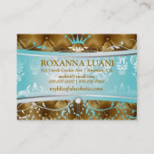 Glücks-goldener Büschel des Aqua-311 Visitenkarte (Rückseite)