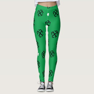 Glücks-Herz-Kleeblatt-Leggings Leggings